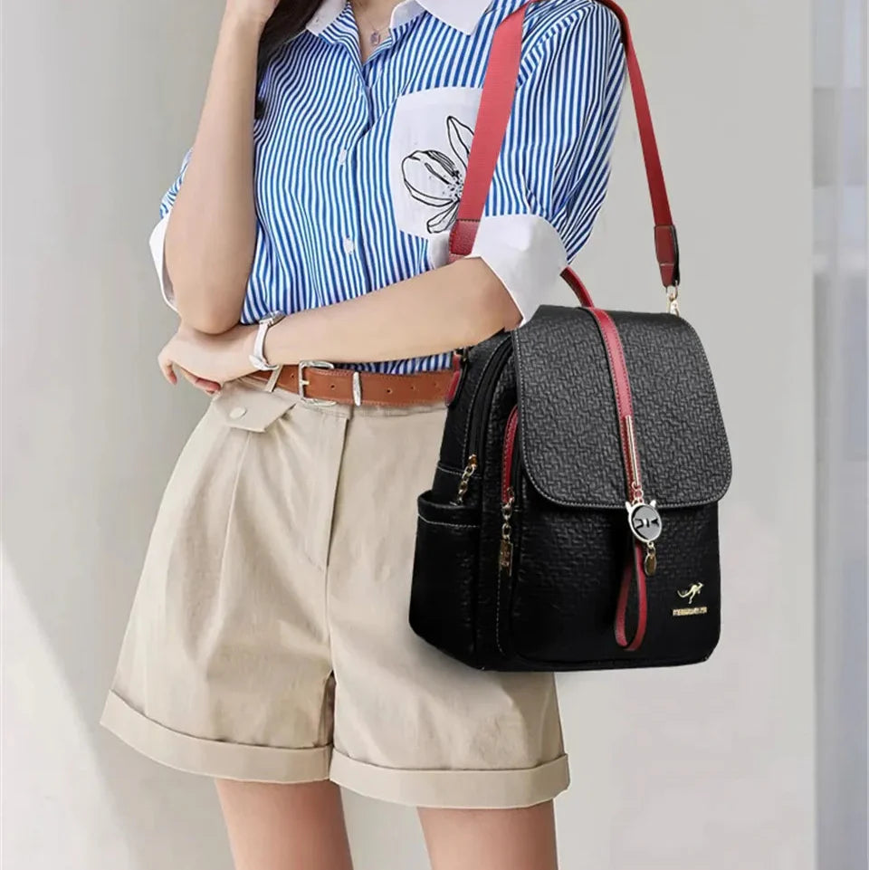 Mochila Feminina Legítimo Couro - Velia