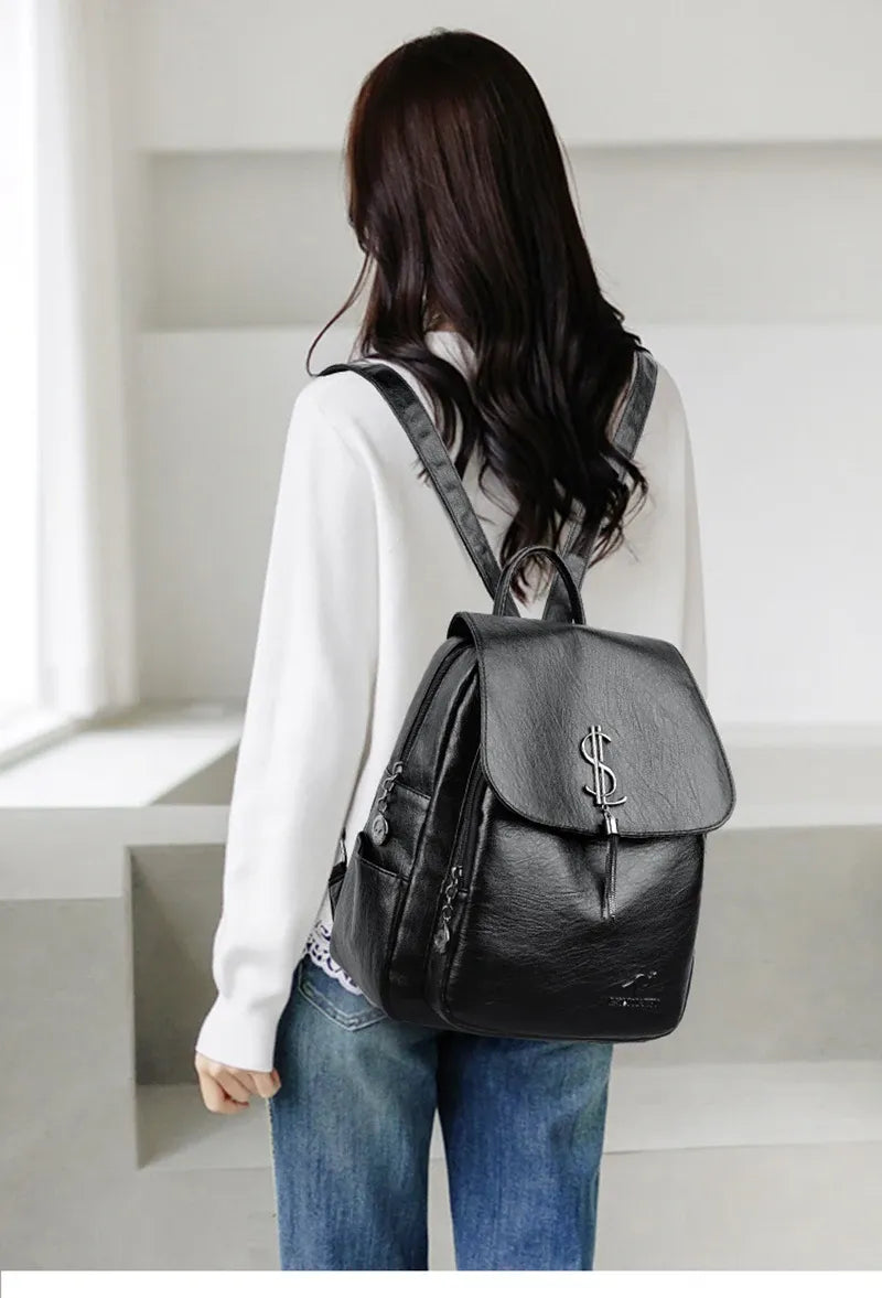 Mochila Feminina Legítimo Couro - Tess