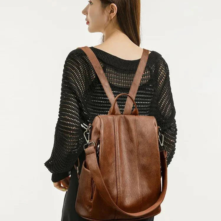 Mochila Feminina Legítimo Couro com Alça - Elowen