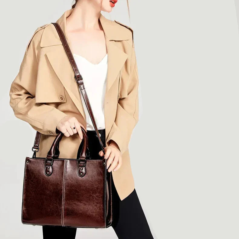 Bolsa Legítimo Couro - Louv