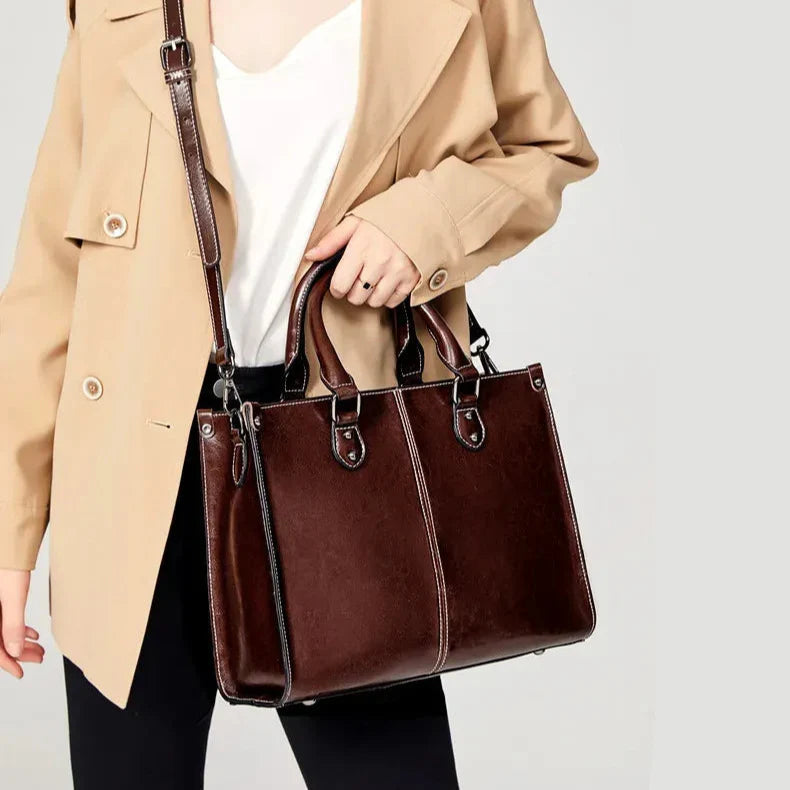 Bolsa Legítimo Couro - Louv