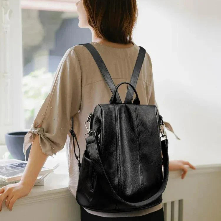 Mochila Feminina Legítimo Couro com Alça - Elowen