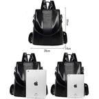 Mochila Feminina Anti Furto Legítimo Couro - Ju