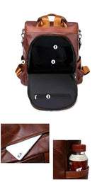 Mochila Feminina Legítimo Couro - Odette