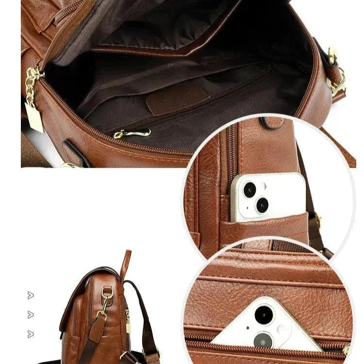 Mochila Feminina Legítimo Couro - Serene