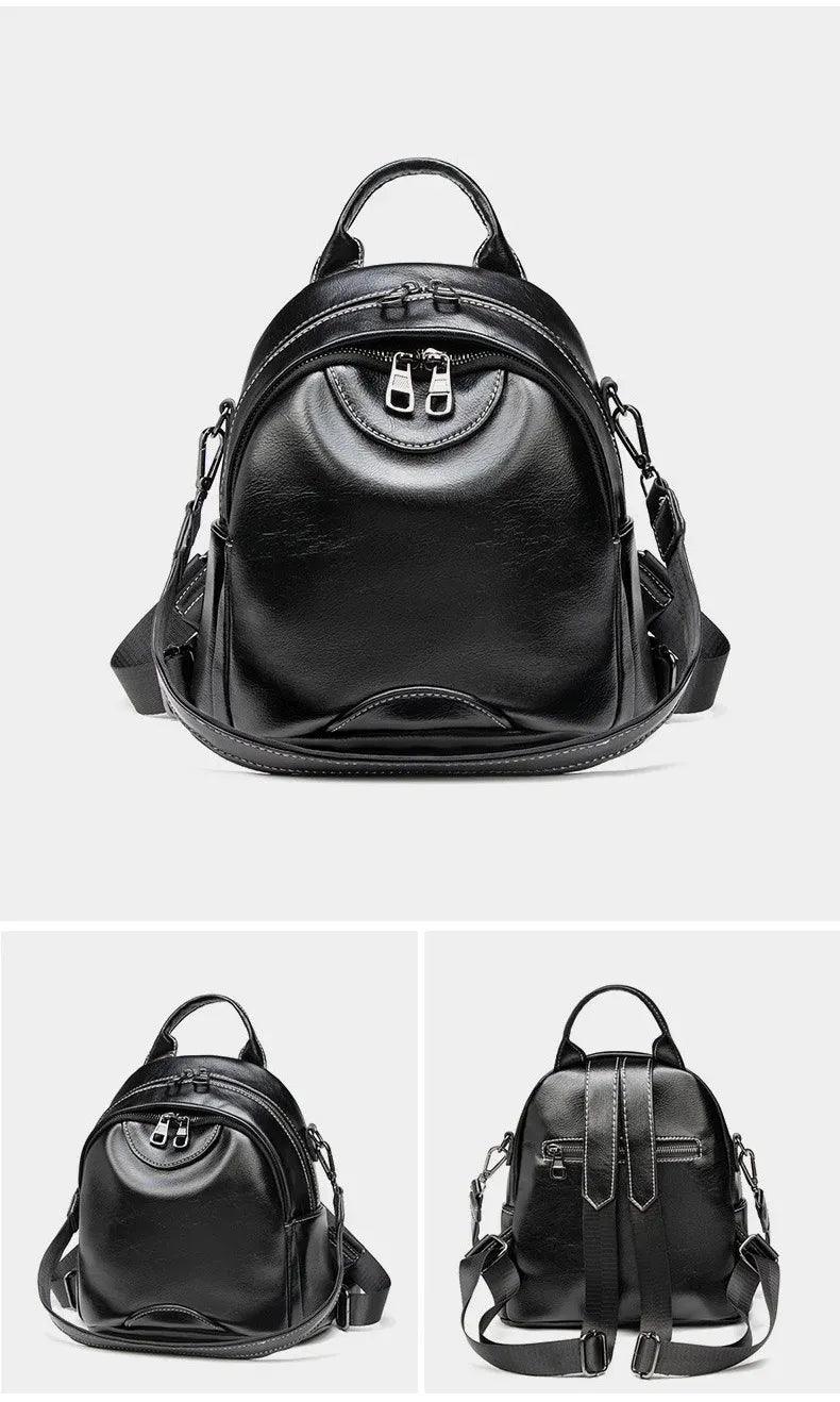 Mochila Feminina Legítimo Couro - Miny