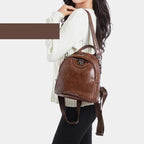 Mochila Feminina Legítimo Couro - Miny