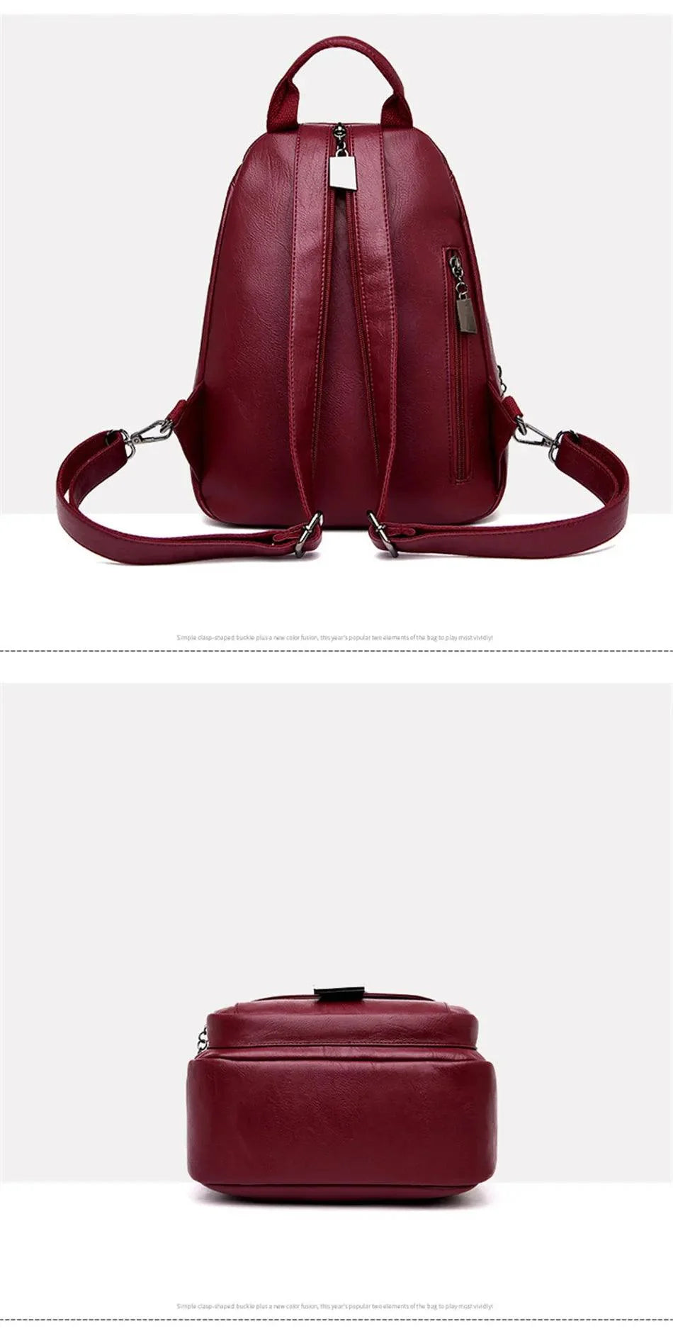 Mochila Feminina Legítimo Couro - Moon