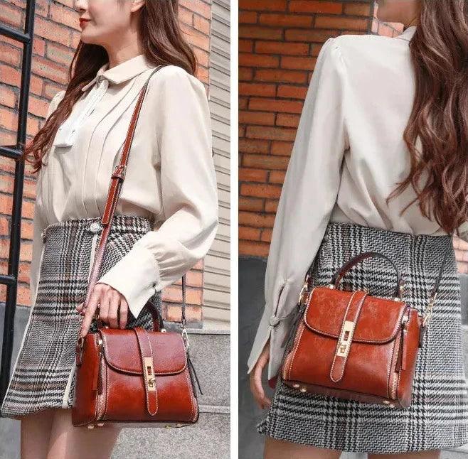 Bolsa Legítimo Couro - Nina