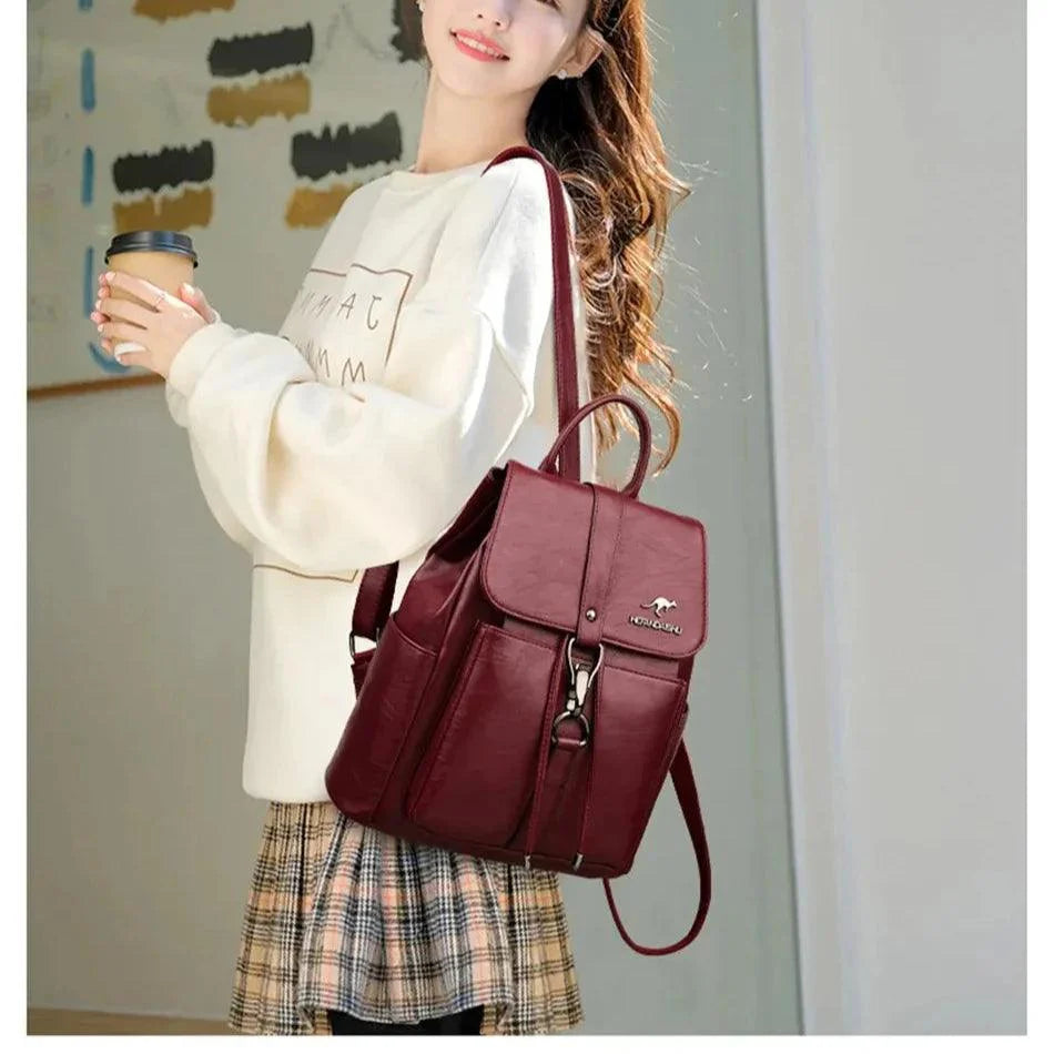 Mochila Feminina Legítimo Couro - Jessica