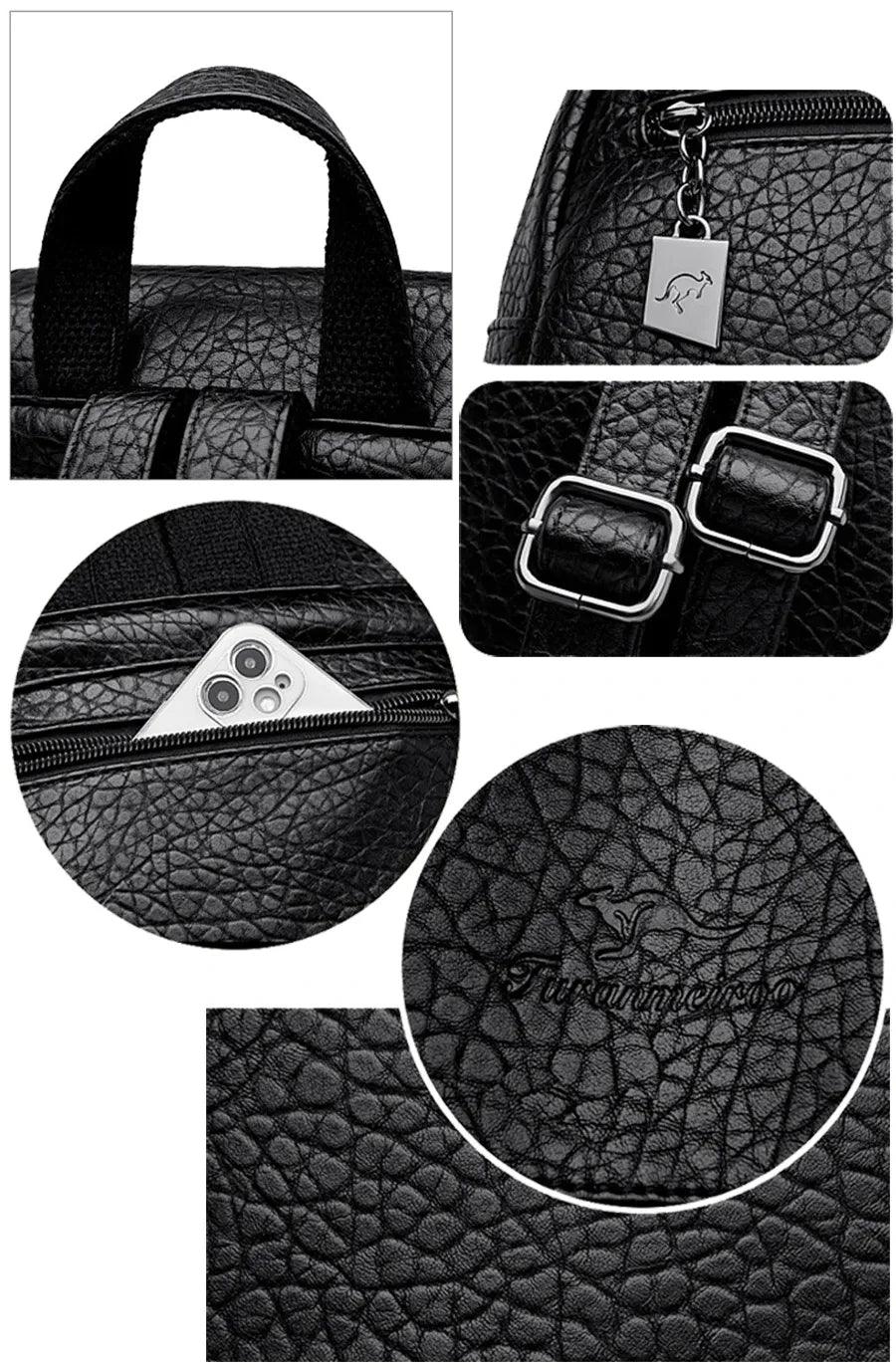 Mochila Feminina Legítimo Couro - Camila