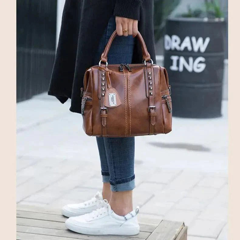 Bolsa Legítimo Couro - Lia