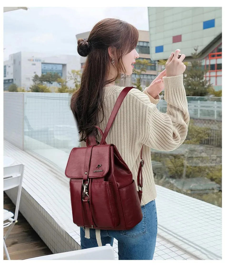 Mochila Feminina Legítimo Couro - Jessica