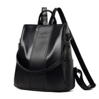 Mochila Feminina Anti Furto Legítimo Couro - Ju