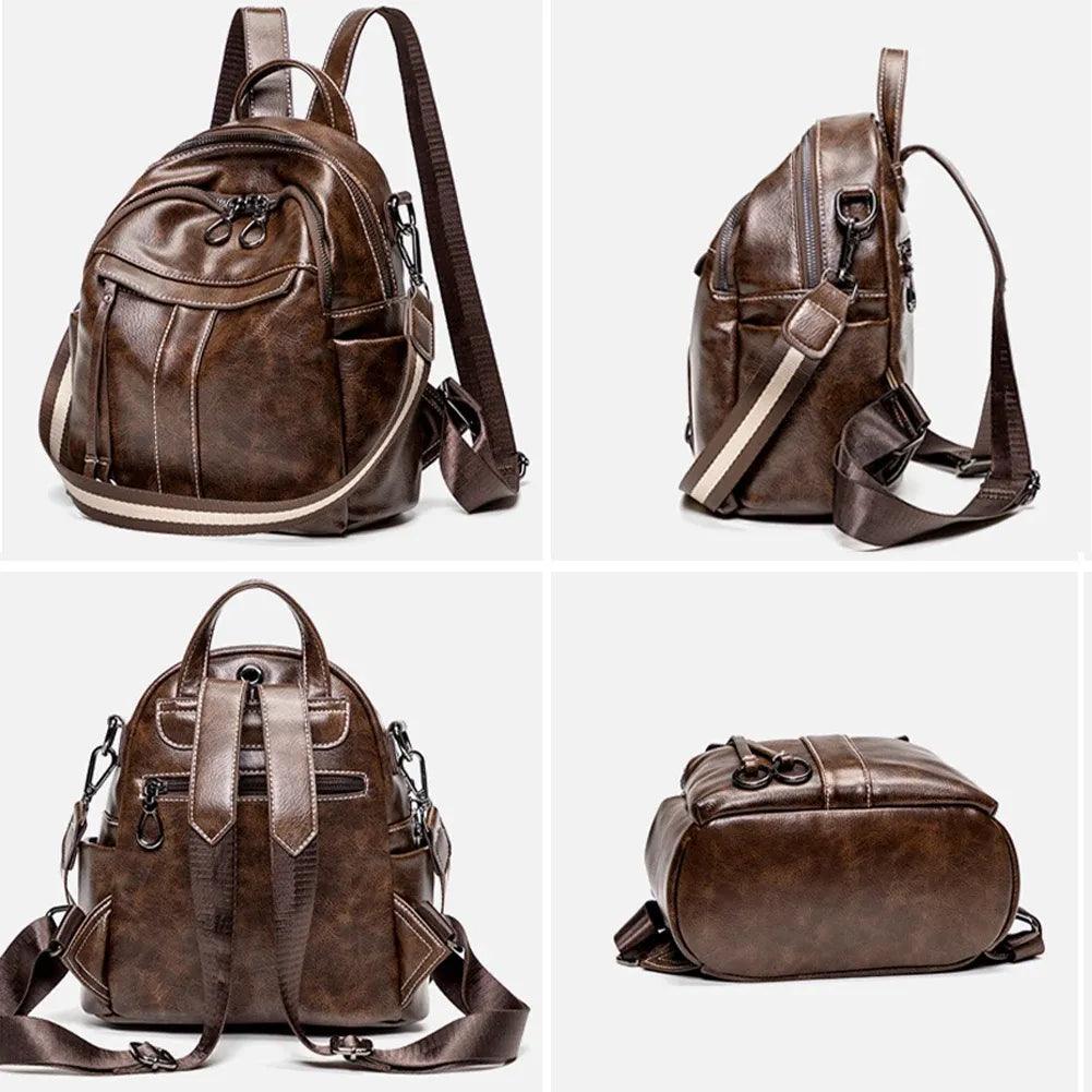 Mochila Feminina Legítimo Couro - Isolde