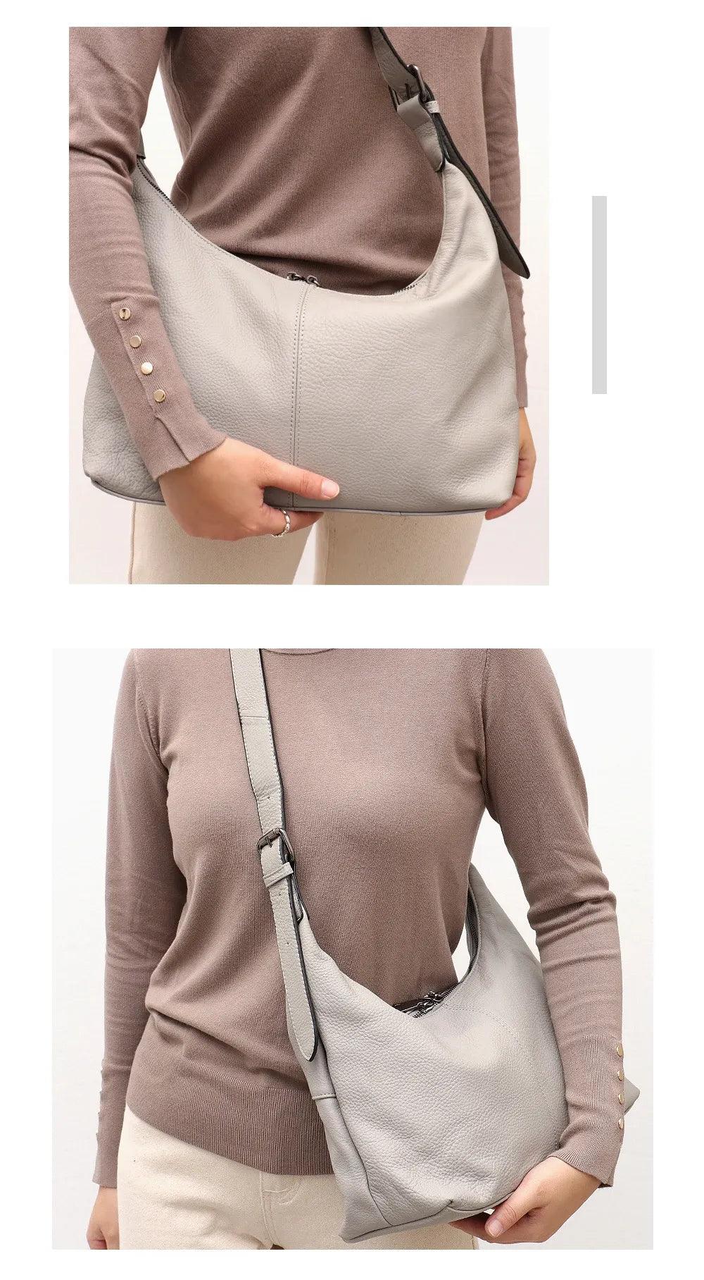 Bolsa Tipo Carteiro Legítimo Couro - Agatha