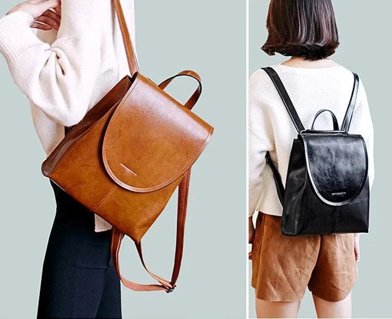 Mochila Feminina Legítimo Couro - Mireille